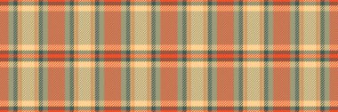 Yumuşak tartan arka plan kumaşı, kusursuz ekoseli kumaş üretimi. Pastel ve kehribar renk paletinde kart dokusu tekstil vektör deseni.
