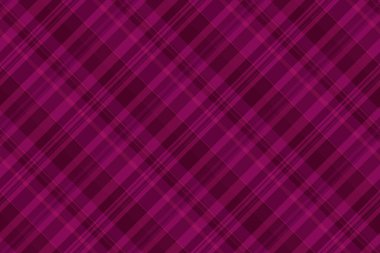 Terzi kumaş kontrolü, aralık dikişsiz tartan vektörü. Pembe ve koyu renk paletinde çeşitli arka plan tekstil ekoseli desen.