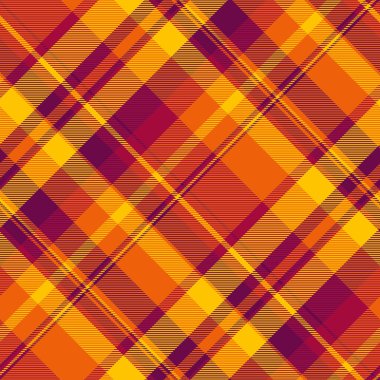 Şekil kontrolü deseni, sevgililer günü arkaplan kumaşı. Parlak ve altın haşhaş rengi palette egzotik desensiz vektör tartan.