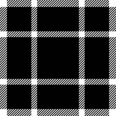 Mükemmel kumaş özgeçmiş kontrolü, perakende kumaş desenli ekose kumaş. Diwali dipsiz vektör dokusu beyaz ve siyah renk paleti.