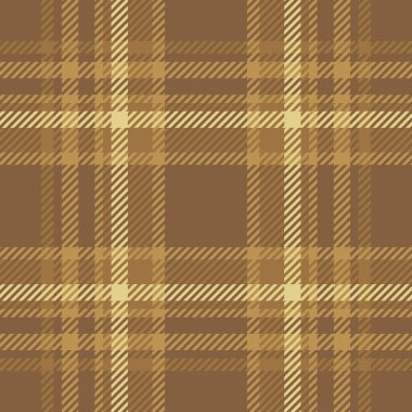 Vektör dokusunu yakından kontrol et, gerçekçi tartan kumaş deseni. Klas tekstil arka plan ekoseli turuncu ve kehribar rengi paleti.