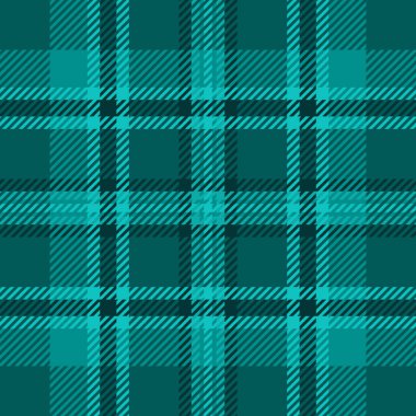 Üretim şablonu pürüzsüz tartan, düğün vektörü ekose arka planı. Tekstil dokusunu mavi ve koyu renkli palette çapraz kontrol et.