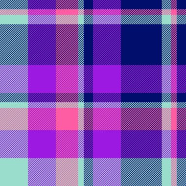 Eski arkaplan dokusu pürüzsüz, yırtık kumaş taşıyıcısı. Mavili ve menekşe renk paletinde modaya uygun tartan ekose şablonu.