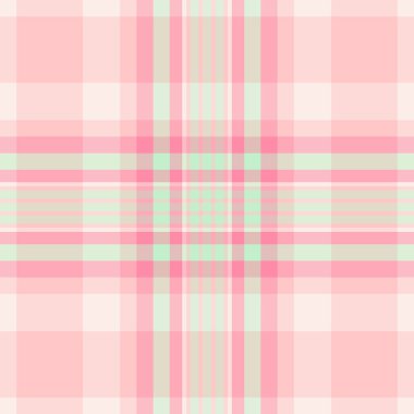 Yarı tonlu, dikdörtgen ekose, doğrusal tekstil kumaşı. Perakende şablon vektör arka planını ışık ve kırmızı renk paletinde kontrol et.