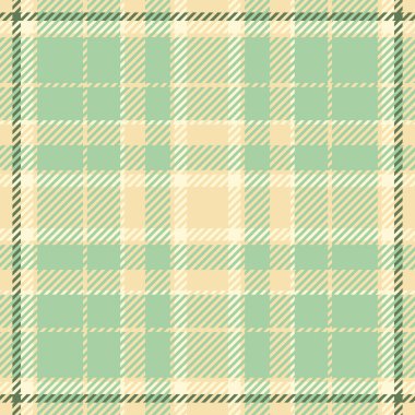 Özelleştirilmiş kumaş dokusu tartan, geometri şablonu kontrol vektörü. Ulusal arkaplan ekoseli tekstil buğday ve açık renk paletinde dikişsiz.