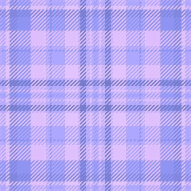 Noel kartı şablonu kontrolü, yatak odası kumaşının pürüzsüz dokusu. İndigo ve açık renk paletinde iplik tekstil vektör ekose tartan.