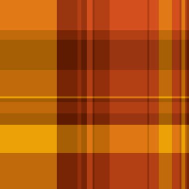 Yaratıcı ekoseli arka plan dokusu, etek kontrol şablonu vektörü. Turuncu ve parlak renk paleti ile süslü, dikdörtgen kumaş..