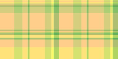 Amerikan tartan geçmişini kontrol et, reklam vektör kumaş deseni. Sarı ve kireç rengi palette desensiz ekose tekstil boya.