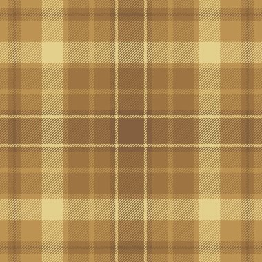 Daire, tekstil kumaş arka plan, tasarım vektör dokusu ekoseli. Kimse kusursuz desenli turuncu ve kehribar renk paleti ile tartan denetimi yapmaz..