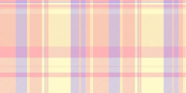 Filigran desenli tartan, paspassız kumaş dokusu. Limon şifon ve açık renk paletinde asalet ekoseli tekstil arka plan vektörü.