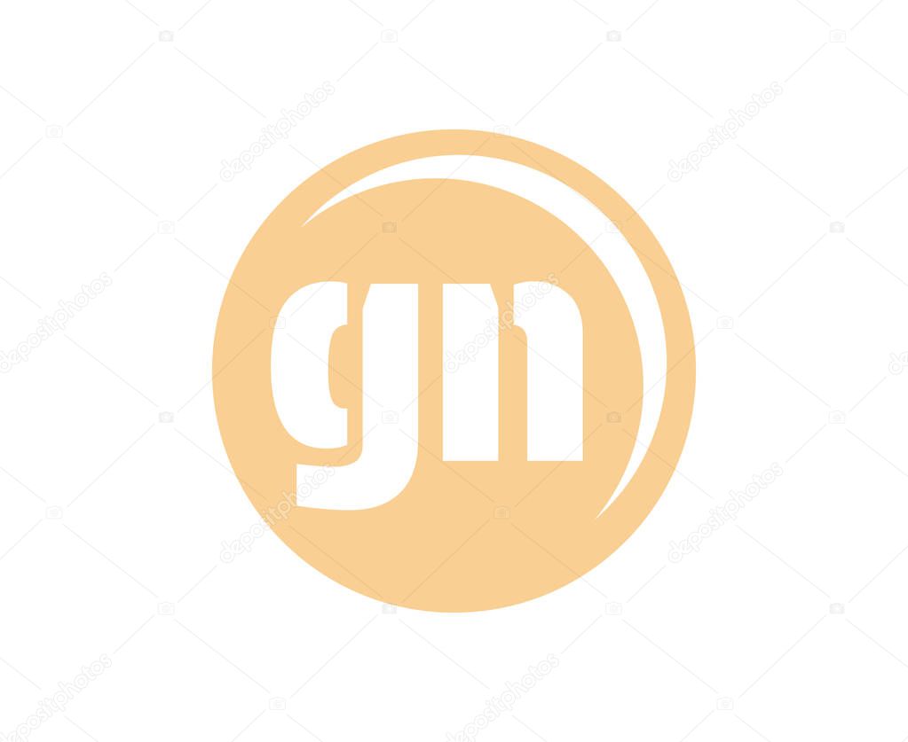 GN sport emblem or team logotype. Ball logo with a combination of Initial letter G and N for balls shop, sports company, training, club badge.