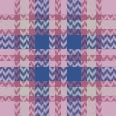 Ekose kontrol deseni pembe. Kusursuz kumaş dokusu. Tartan tekstil baskı tasarımı.