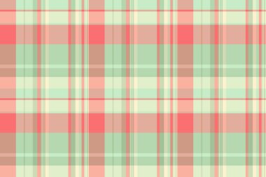 Mat dokusunu kontrol et, yorgan kumaşı dikişsiz desen. Idyllic tekstil tartan vektör ekose ışık ve turuncu renk paleti.