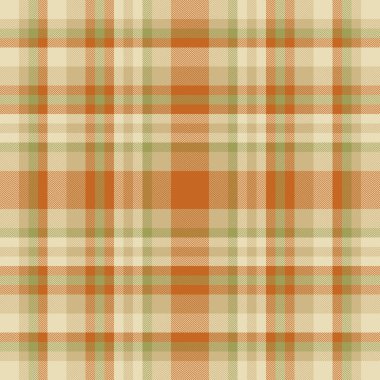 Simetri ekose kumaşı, dikişsiz, tekstil desenli tartan. Işık ve kehribar renk paletinde halk şablonu vektör kontrolü.