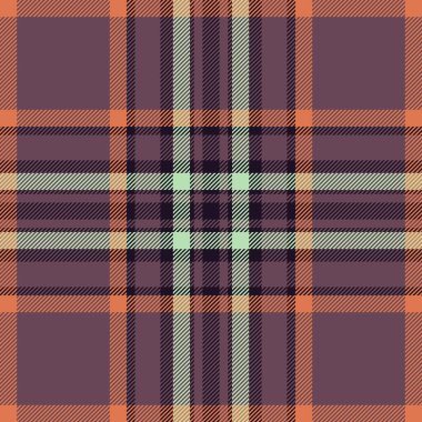 Karışık arkaplan desenli tekstil, 40 'lı yılların vektör tartanı. Kış dokusu pürüzsüz ekoseli pembe ve siyah renk paleti.