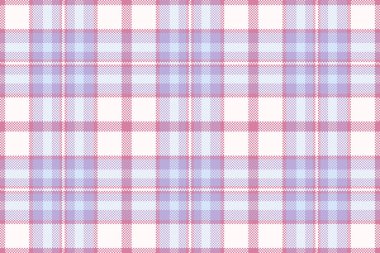 Kalıtsal arka plan vektör dokusu, İspanyol tekstil kumaşı dikişsiz. Açık renk ve kar renkleri paletinde ekose ekoseyi kontrol et.