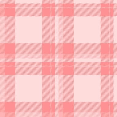 İç çamaşırı vektör kontrolü, çok renkli desensiz tartan. Kart kumaş deseni ışık ve kırmızı renk paleti ile tekstil.