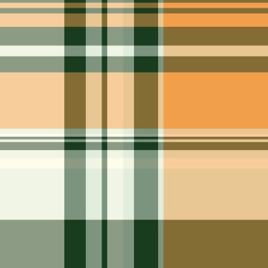 Kalın katransız vektör, endüstriyel doku kontrolü. Kehribar ve pastel renk paletinde gençlik kumaşı ekoseli tekstil arka planı.