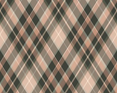 Argyle geometrik eşkenar dörtgenin kusursuz deseni. Harlequin duvar kağıdı tasarımını kontrol et. Web geçmişi için klasik elmas şekilli tekstil malzemesi, baskı kumaşı, kazak, ambalaj kağıdı, hediye kartı, davetiye.