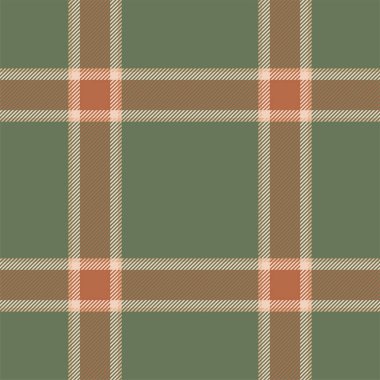 Yeşil desenli ekose desenli. Kumaş dokusunu kontrol et. Vektör tekstil baskı tasarımı.
