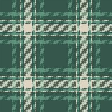 Yeşil desenli ekose desenli. Kumaş dokusunu kontrol et. Vektör tekstil baskı tasarımı.