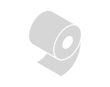 Tuvalet kağıdı rulosu veya tüp ikonu tasarımı, wc için şablon. Banyo temizliği ikonları, mutfak havlusu. Boş yumuşak kaydırma ürünleri.