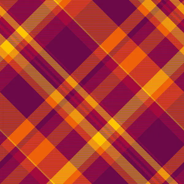 Tekstil kumaş arka planı, duvak kumaş vektörü pürüzsüz. Ekose kontrol desenini pembe ve kırmızı renk paletinde kutla.