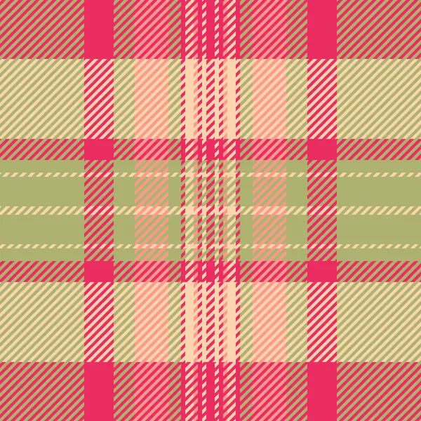 Katlanmış ekose tartan, ceket dokusu kontrol vektörü. İçeriksiz kumaş desenli kırmızı ve limon rengi paleti.