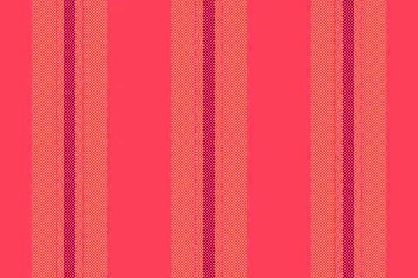 Kusursuz doku vektörü, fiber tekstil desenli kumaş alınmış. Kırmızı ve pembe renk paletinde dikey çizgi çizgisi arka planı.
