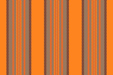 Pusuya yatmış kumaş arka plan vektörü, Hindistan çizgili desen dokusu. Canlı mandalina ve cyan renk paletinde Vorizontal dikey tekstil çizgileri.