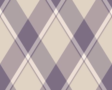 Argyle geometrik eşkenar dörtgenin kusursuz deseni. Harlequin duvar kağıdı tasarımını kontrol et. Web geçmişi için klasik elmas şekilli tekstil malzemesi, baskı kumaşı, kazak, ambalaj kağıdı, hediye kartı, davetiye.