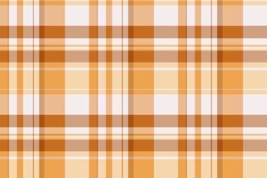 İrlandalı vektör kusursuz, hediye kağıdı desenli kumaş desenli. Turuncu ve açık renk paleti ile oldukça ekose arka plan ekose tekstil.