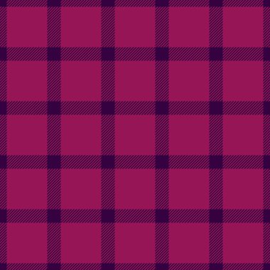 Yumuşak desenli ekoseli ekoseli, hippi ekoseli, kusursuz bir geçmişi var. Diwali tekstil kumaş vektör deseni koyu ve pembe renk paletinde.