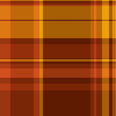 Eğimli tartan kontrol dokusu, zarif vektör arkaplan deseni. Oturma odası tekstil ekose kumaş turuncu ve parlak renk paleti.