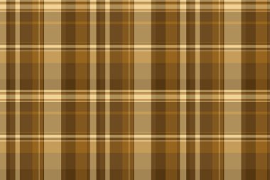 Halı kontrolü, ekose kumaş, sonbahar kumaş deseni vektörü. Süreklilik arkaplan dokusu turuncu ve kehribar renk paleti ile dikişsiz tartan.