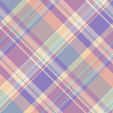 Hediye kağıdı, kumaş dokusu, ekose kumaş. Bahçe desenli tekstil vektörü çivit ve kırmızı renk paletinde pürüzsüz.