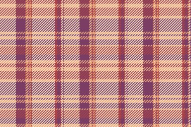 Ekran arkaplan vektör deseni, doğrusal tekstil dokusu. Yıldönümü tartan kontrol ekoseli açık ve pembe renk paleti.