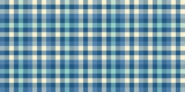 Uk vektör ekose tekstil, katmanlı kontrol dokusu arka planı. İz bırakan kumaş tartan deseni, cyan ve açık renk paletinde pürüzsüz..