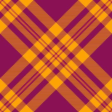 Kraliyet arkaplan ekose kumaşı, kusursuz ürün desenli kumaş. Pembe ve turuncu renk paletindeki değişkenlik tartan vektör dokusunu kontrol et.