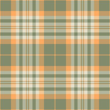 Basitlik dokusu ekose kumaş, klasik model kontrol kumaşı. Pastel ve kehribar renk paletinde tartan arkaplan kusursuz vektörü.