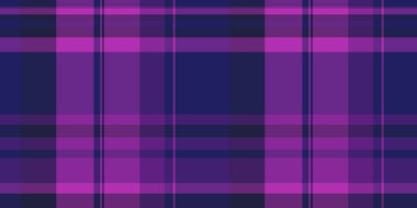 Retro tartan kumaş deseni, ünlü dikişsiz doku tekstili. Mor renk paletinde ve menekşe arkaplan vektör ekoseli tam kontrol.