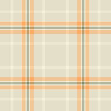 Ürünsüz özgeçmiş kontrolü, el yapımı kumaş kumaş tartan. Açık renk ve turuncu renk paletinde ekose desenli vektör dokusu.