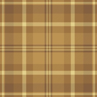 Festival ekose kumaşı, bandana dokusu vektör arkaplanı. Turuncu ve kehribar rengi palette dikişsiz küçük tekstil tartan deseni.