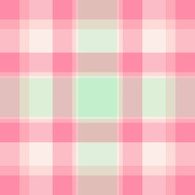 Sonsuz vektör kontrolü kusursuz, şen desenli arka plan tartanı. Çizgili kumaş desenli ekose ışık ve kırmızı renk paleti.