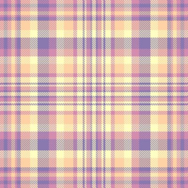 Hipster arkaplan dokusu, şirin, pürüzsüz kontrol kumaşı. Tekrarlama vektörü ekose tekstil pembe ve açık renk paleti.