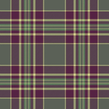 Kız tekstil dokusu pürüzsüz, kumaş ekoseli vektör. Köpek dişi desenli tartan arkaplanı pembe ve pastel renkler paletinde.