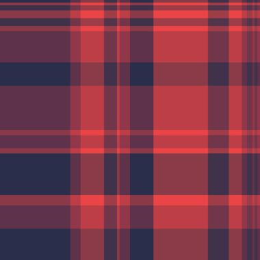 Küçük bir tartan tartan, güzel desenli ekose desenli. 70 'lerin kırmızı ve pembe renk paletinde dikişsiz kumaş tekstili.