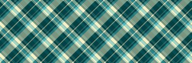 Tüvit kumaş desenli, ekose desenli tartan. Cyan ve Pastel renk paletinde güzel bir kontrol vektör arkaplan dokusu.