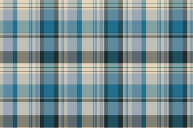 Çok renkli tartan desenli, Brezilya desenli ekose kumaş. Pastel ve cyan renk paletlerinde tekstil vektörünün pürüzsüz arkaplanı denetleniyor.