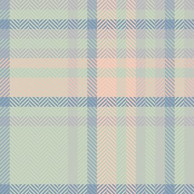 Ornament seamless pattern texture, dining fabric plaid textile. Furry vector check tartan background in pastel and light colors palette. clipart